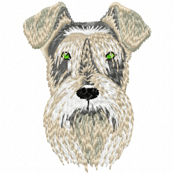 Dogs Embroidery Design 7